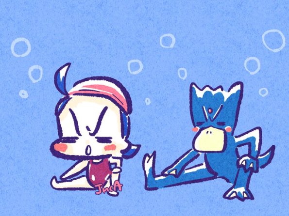 maho_Aiko__un_Golduck_en_train_de_sechauffer_JMCA_XDWA