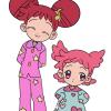 maho_Doremi_et_Pop_en_pyjama_Peach_Bubble_1A4S